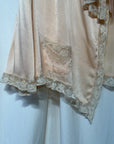 Vintage 1930s Silk & Lace Bed Jacket | Silk Lingerie Top