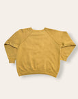 Vintage 1960’s Flock Print Nebraska Wesleyan School Sweatshirt | Artex Tag Mustard Yellow Pullover