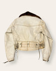 Vintage 1950’s White Horsehide Leather Jacket