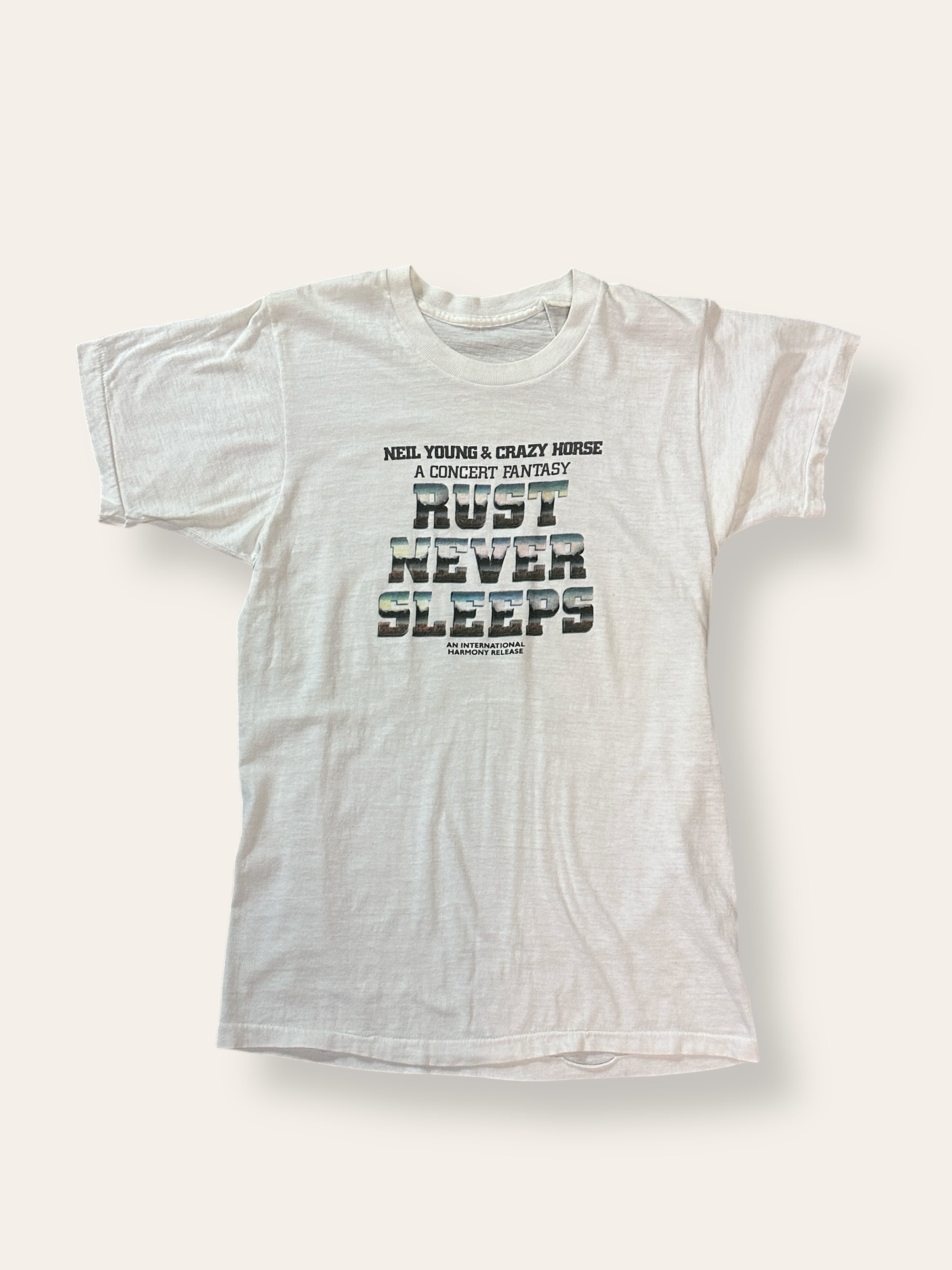 Vintage 1970’s Neil Young Rust Never Sleeps T-shirt