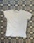 Vintage 1940’s J.C. Penney Cotton T-Shirt | Heritage Blank Antique White Shirt