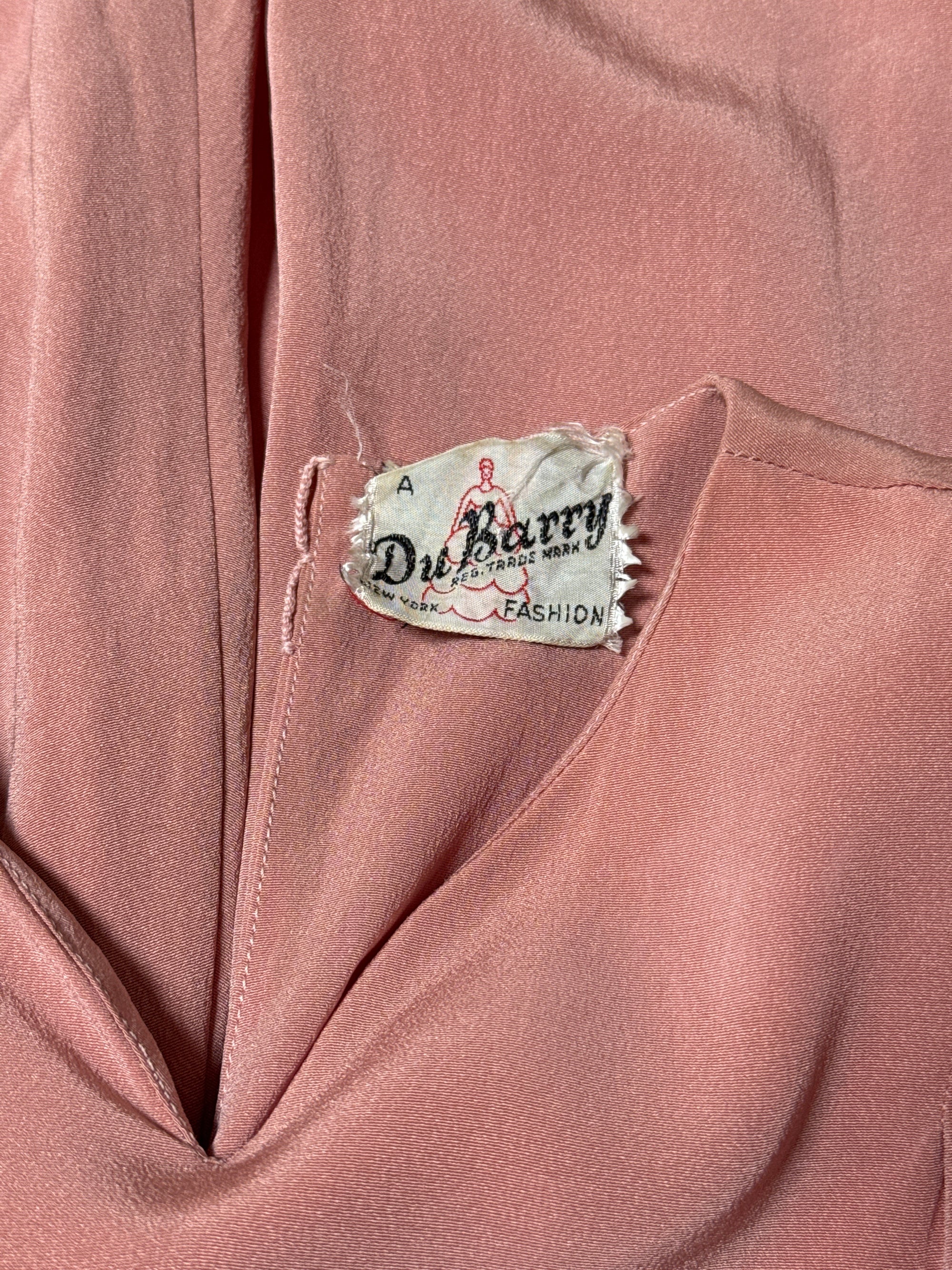 Vintage 1940’s DuBarry Rayon Dress