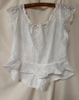 Vintage Early 1900’s Cotton Lace Corset Cover