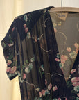 Vintage 1940’s Semi-Sheer Floral Chiffon Dress