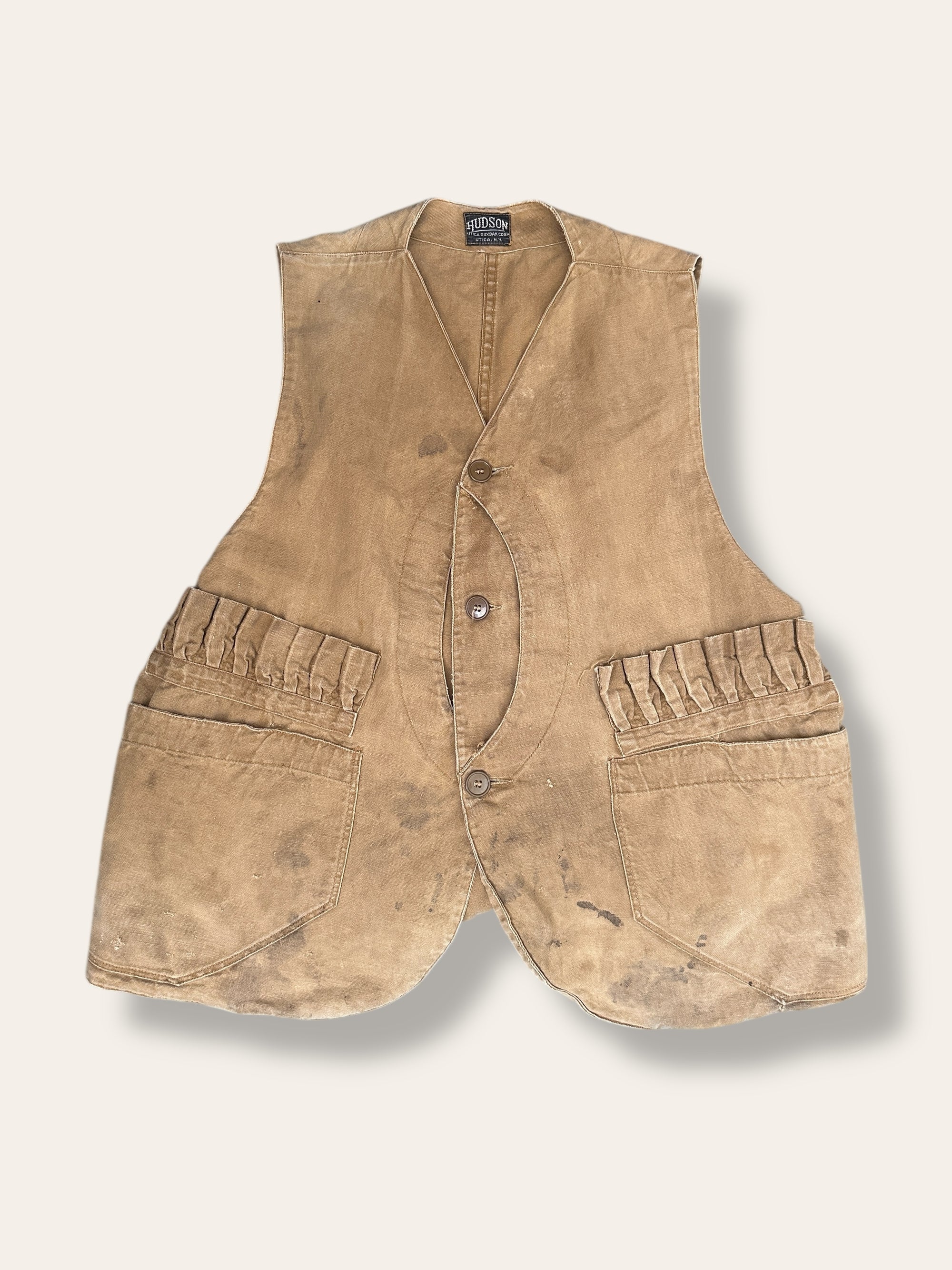 Vintage 1930’s Hudson Duxbak Half Moon Hunting Vest