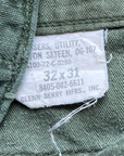 Vintage 1970’s US Army Issue Sateen OG-107 Baker Pants W:32