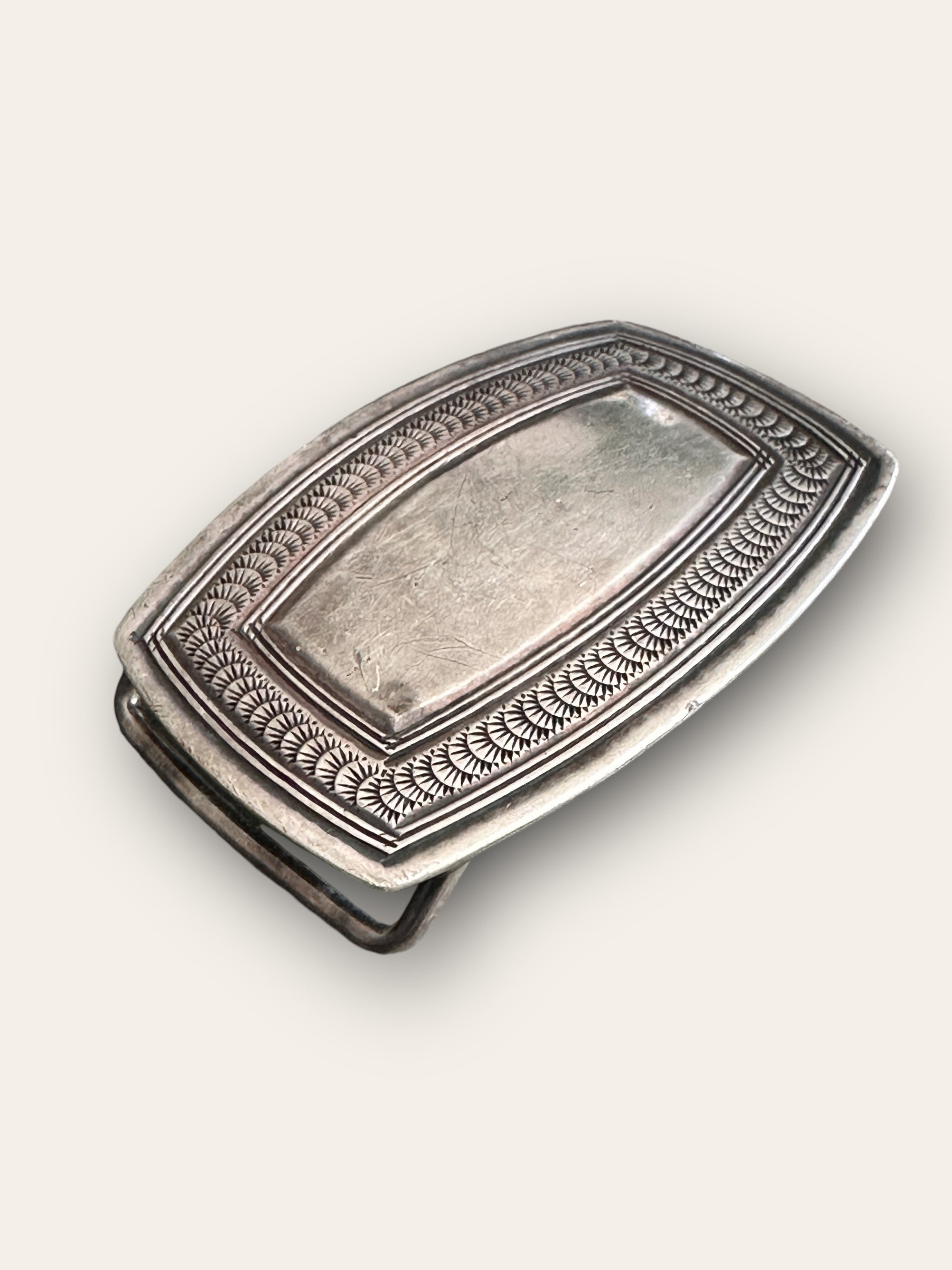Vintage 1970’s Sterling Silver Belt Buckle