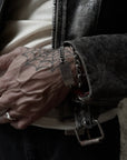 Vintage Sterling Silver WWII Identification Bracelet | Chunky Curb Link | 7” Chain Stamped