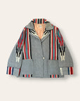 Vintage 1940’s Chimayo Ganscraft Woven Jacket | Southwest Hand Woven Wool Jacket