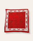 Vintage Early 1900’s Turkey Red Floral Border Bandana