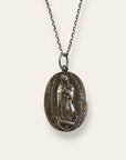 Vintage 1955 Lady of Guadalupe Sterling Silver Necklace