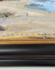 2000s Jeff Yeomans "Beach at Big Rock" Original Oil Painting | Laguna Beach California Coastal Landscape Impressionist Art
