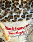 Vintage 1960s Leopard Print Faux Fur Shirt Jacket | Chuck Howard Boutique Clothing