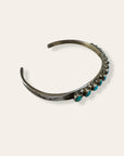 Vintage 1940’s Zuni Turquoise Sterling Silver Bracelet