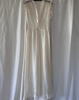 Vintage 1940’s Delicate Silk Crème Dress