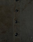 Vintage 1930s Distressed Cotton Grey Heather Work Cardigan