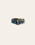 Antique Victorian 14k Gold 14 Stone Opal Ring Size 7