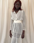 Vintage Edwardian Gauze Cotton Eyelet Lawn Dress