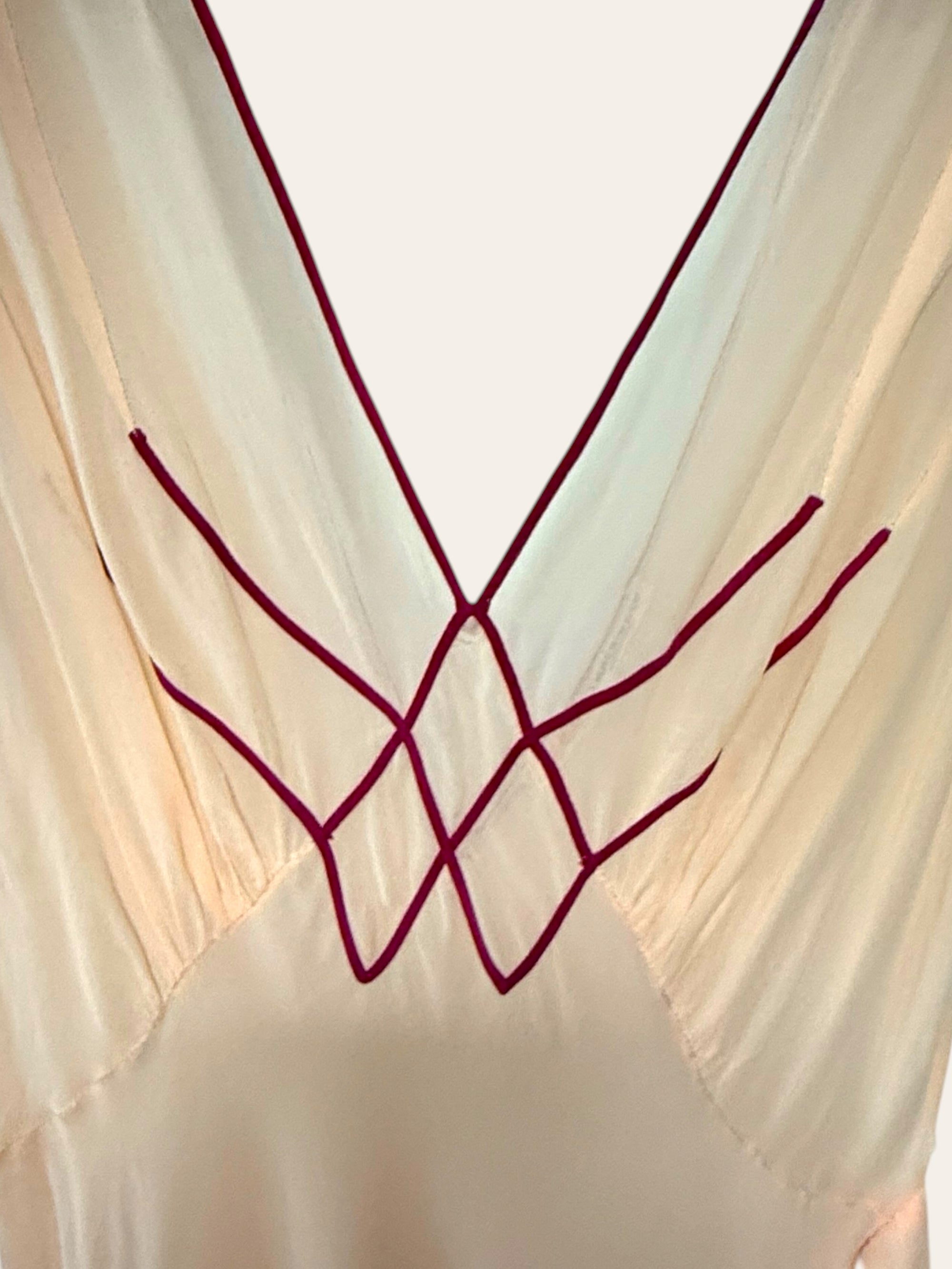 Vintage 1940’s Two Tone I. Magnin Slip Dress