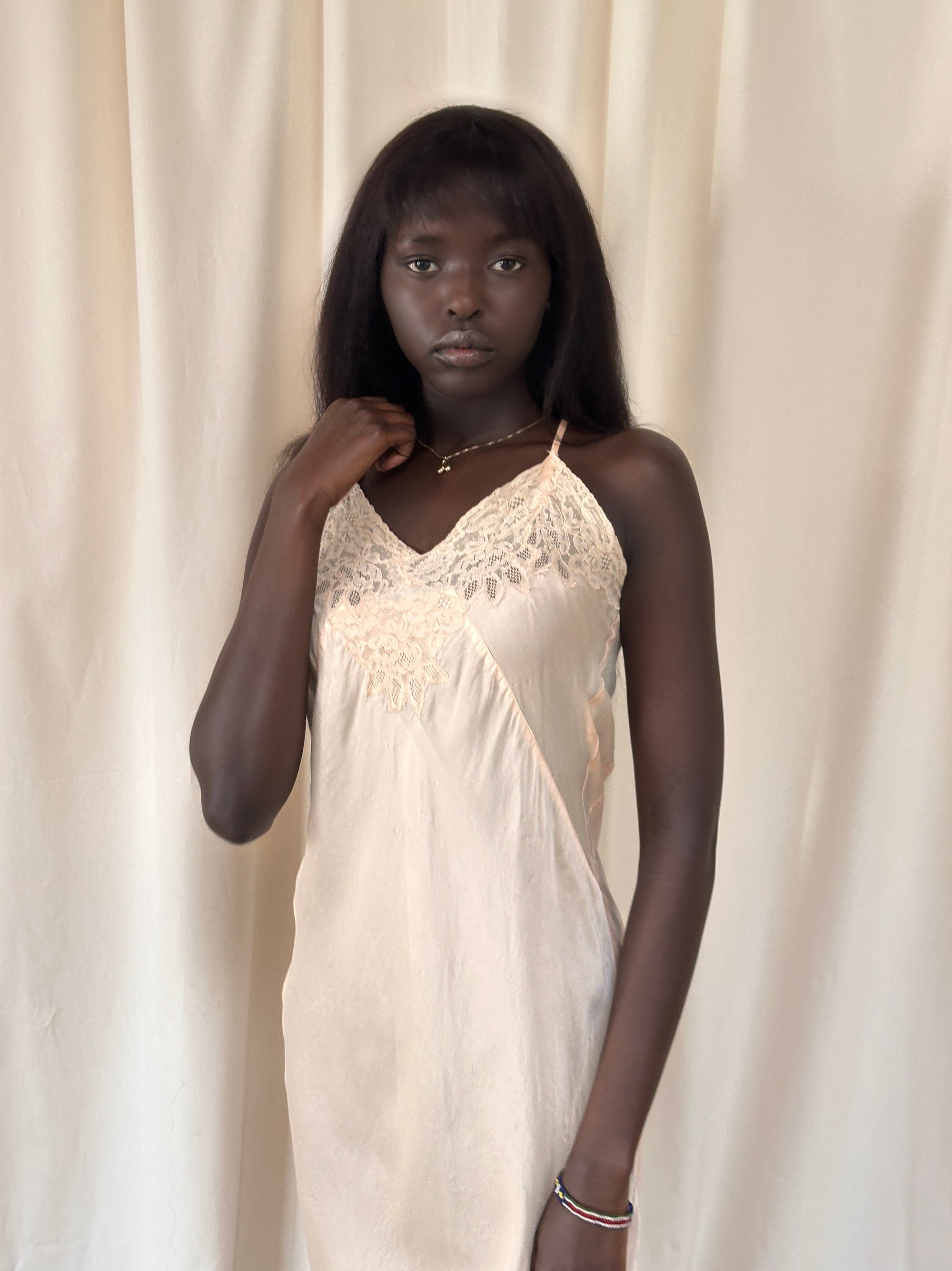 Vintage 1930’s Silk Negligée Slip Dress