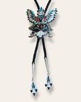 Vintage Zuni Knifewing Inlay by L.B. Chavez Bolo Tie