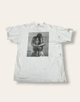 Vintage 1980’s Robert Mapplethorpe “Ajitto” Photograph T-Shirt | Distressed White Graphic Tee | Museum Of Contemporary Art Chicago Tee