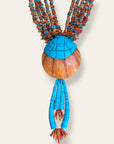 Vintage Santo Domingo Turquoise Spiny Oyster Shell Necklace