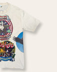 Vintage 1970s Kelley Mouse Studio Test Print T-Shirt | Home Grown Weed | City Lights Bookstore Graphic | Rare 1970s Psychedelic Art T-Shirt