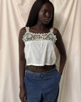 Vintage Edwardian Tatting Lace Chemise Tank