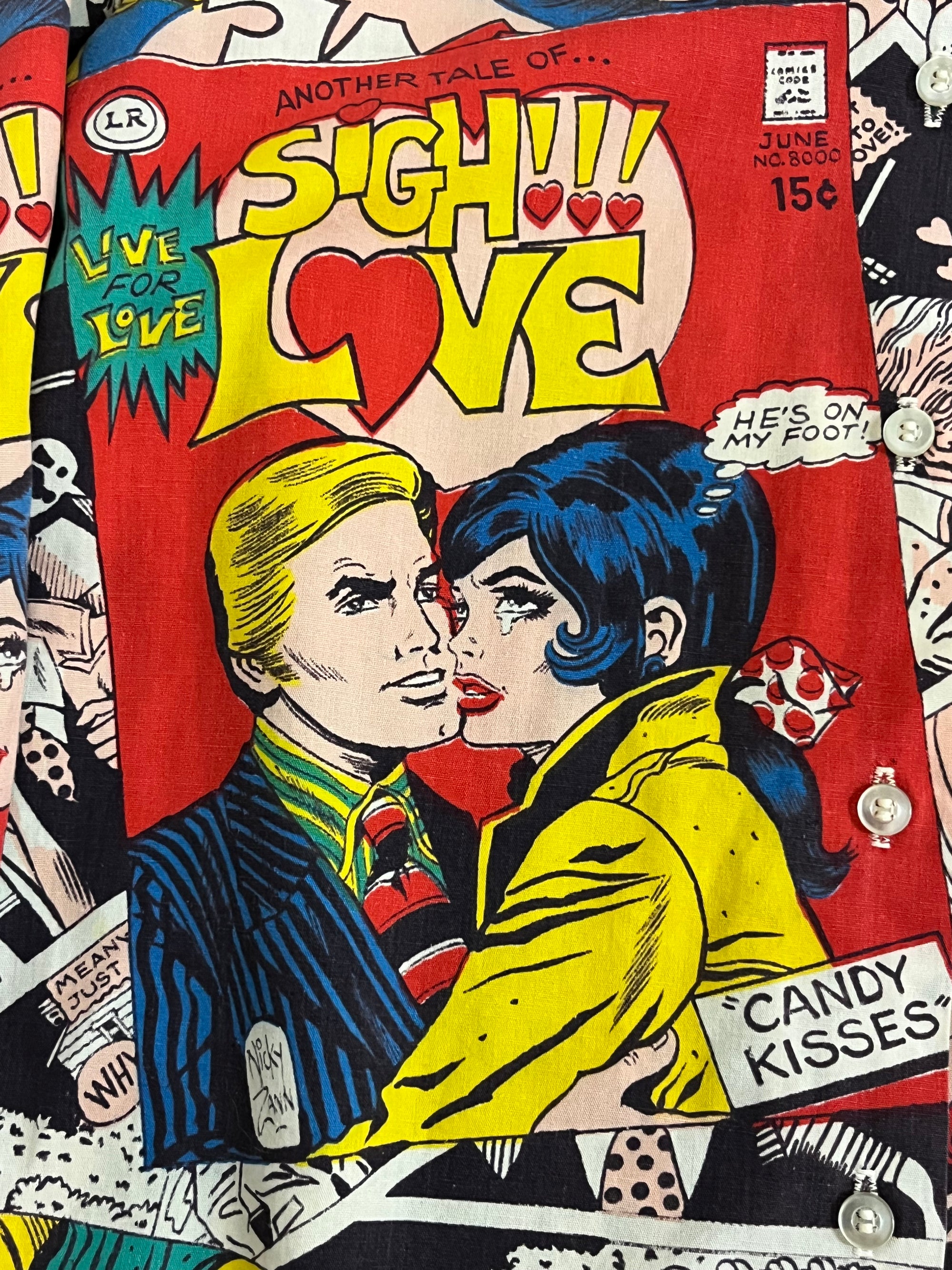 Vintage 1960’s Nicky Zann Comic Shirt