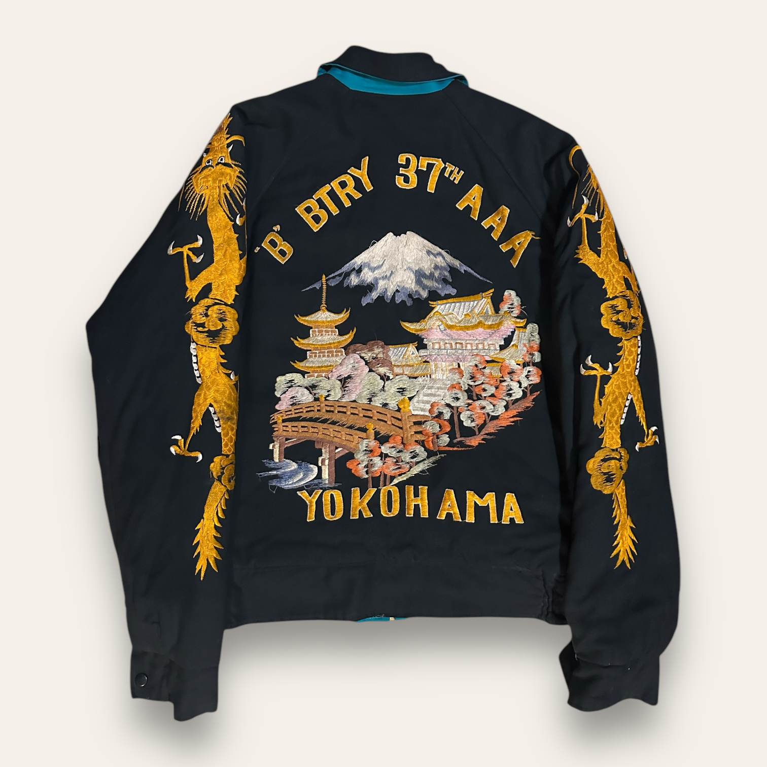 ジャケット・アウター japan vintage skajamper souvenir jacket Vintage 1950's “Jerry” 37th AAA Yokohama, Japan Souvenir