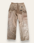 Vintage Carhartt Thrashed Canvas Pants W:28