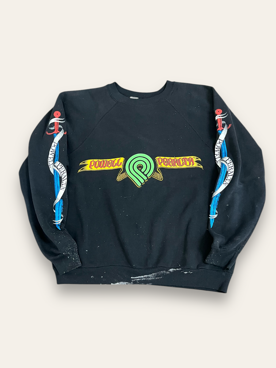 80s POWELL PERALTA サイド脇ロゴ スウェット パウエル OLD