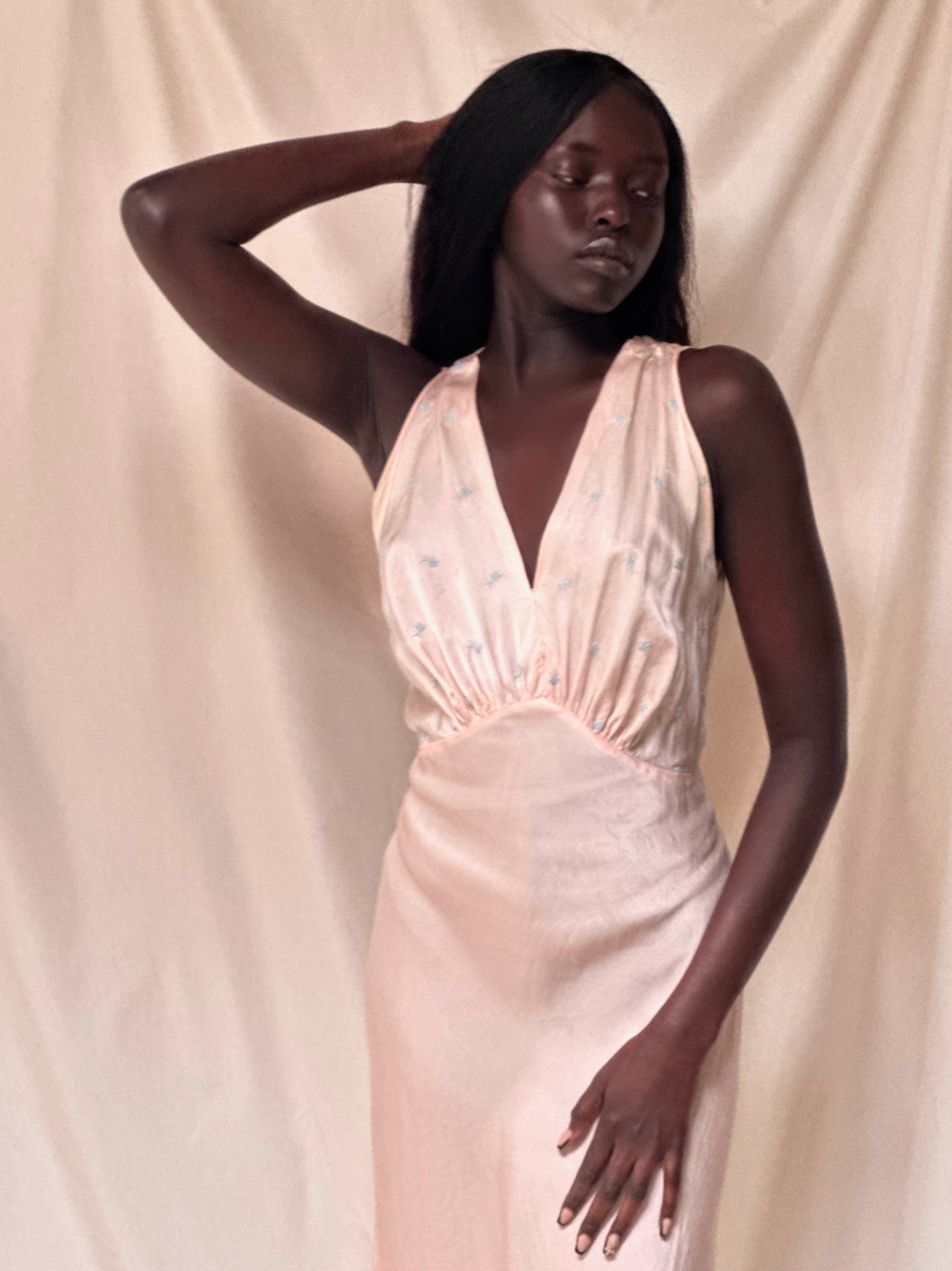 Vintage 1930’s Barbizon Silk Rayon Slip Dress