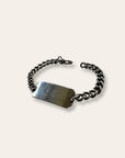 Vintage Sterling Silver WWII Identification Bracelet | Chunky Curb Link | 7” Chain Stamped