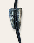 Vintage Hopi Bear Paw Sterling Silver Bolo Tie