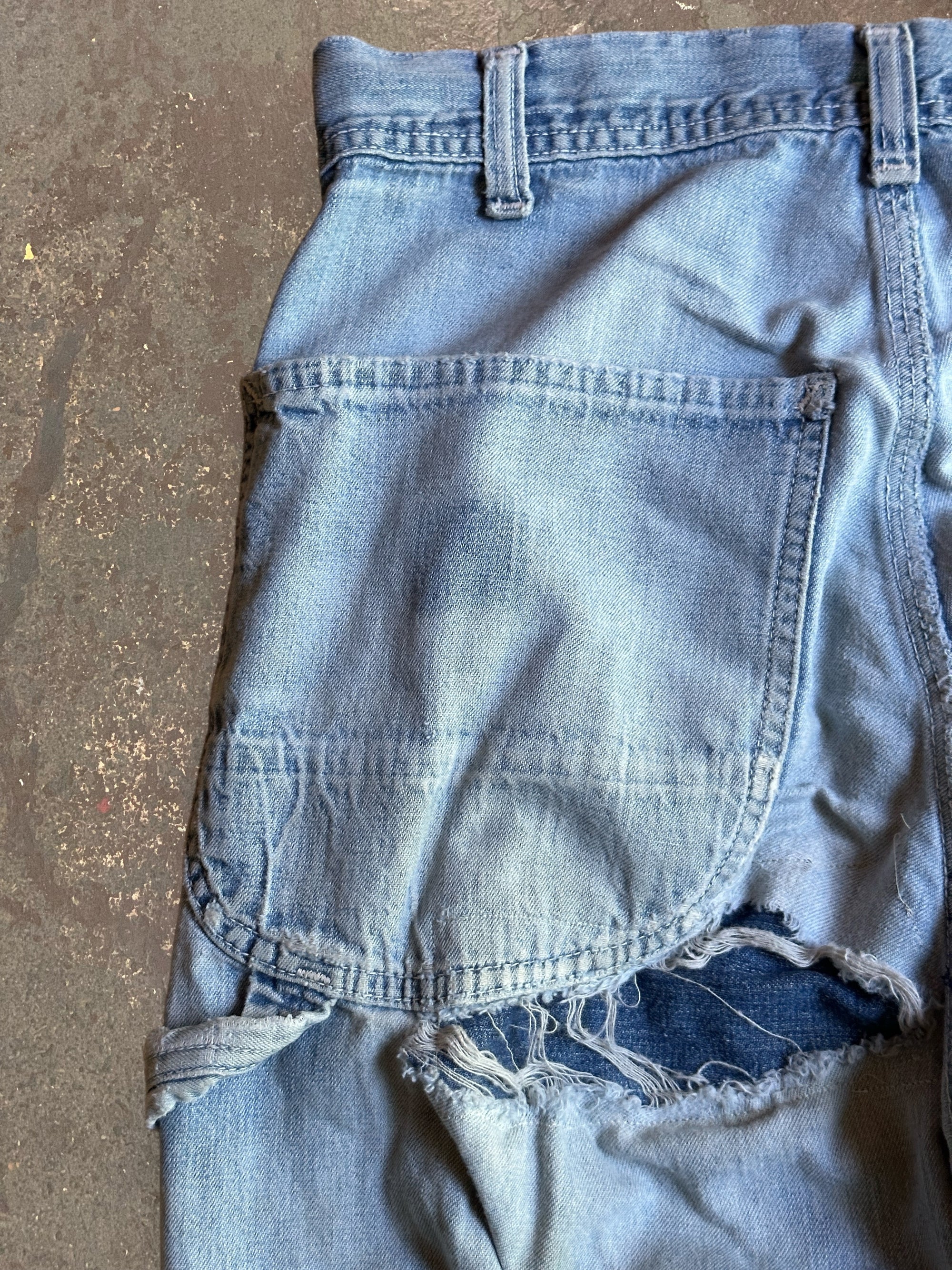 Vintage 1960’s LEE Repaired Denim Jeans W:28