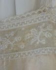 Vintage 1920s Silk & Lace Tank Top | Flapper Era Sleeveless Camisole