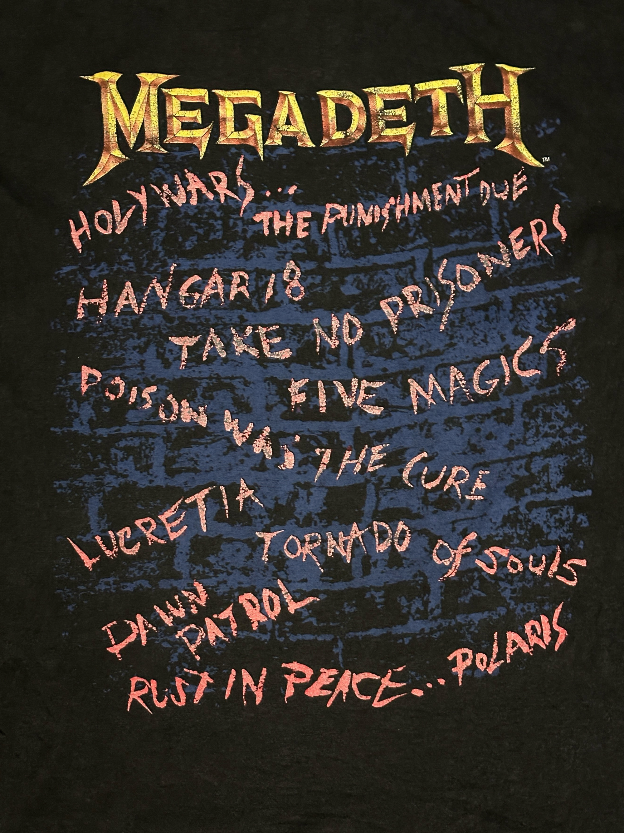 Vintage 90’s Megadeth Rust In Peace T-Shirt
