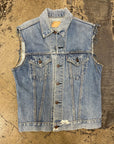 Vintage 1960s Levi’s Big E Denim Vest CZ MOTORCYCLES
