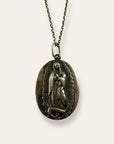 Vintage 1955 Lady of Guadalupe Sterling Silver Necklace