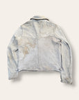 Vintage 1930s Buckskin Leather Cossack A-1 Jacket | Vintage Deerskin Sport Coat with Side Buckles
