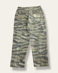 Vintage 1970’s Civilian Tiger Stripe Camo Faded Baker Pants W:36