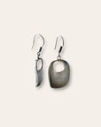 Vintage Modernist Sterling Silver Drop Earrings | Mexico 925