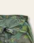 Vintage 1970’s Civilian ERDL Camo Poplin Baker Pants with wear W:36