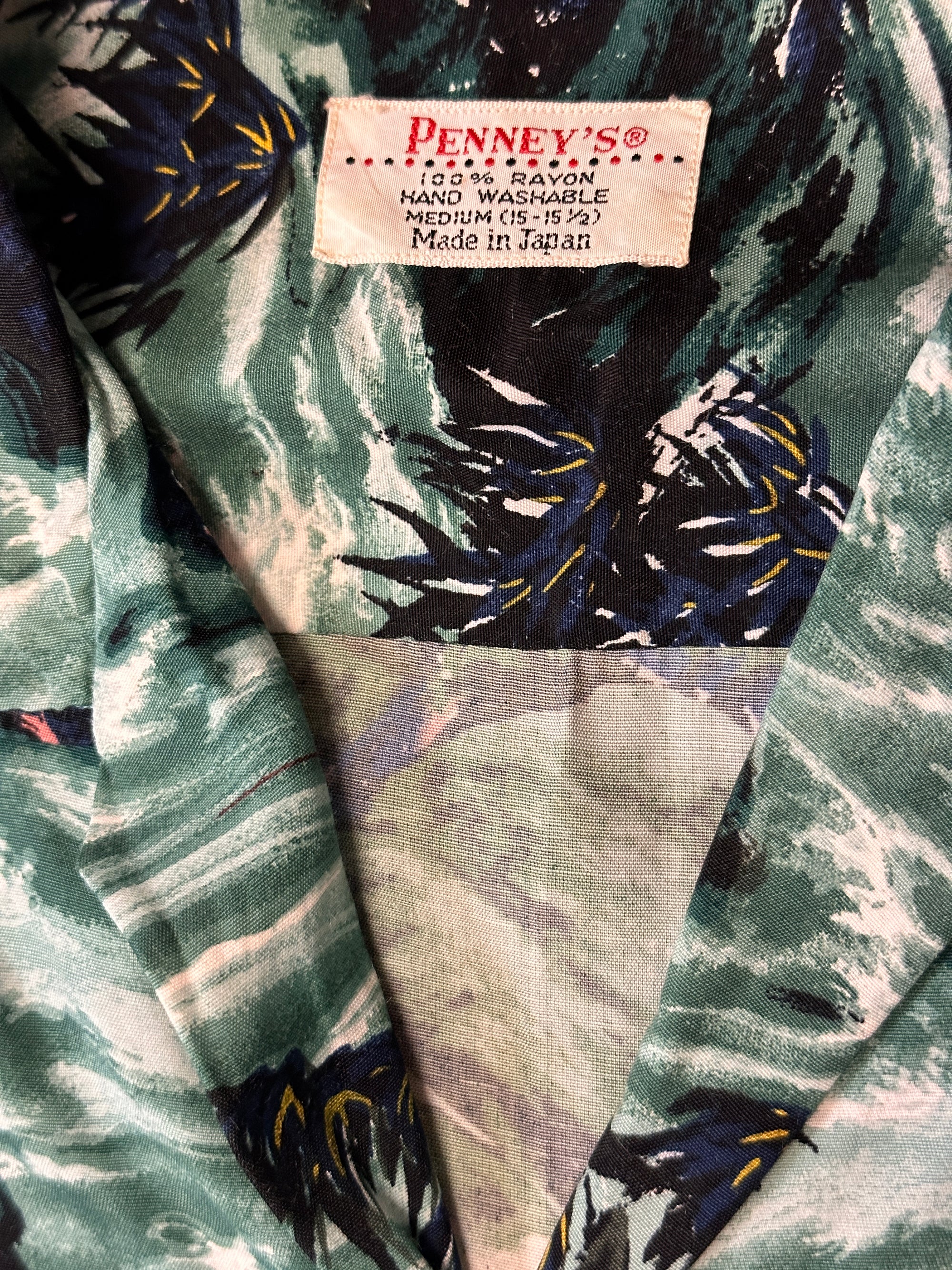 Vintage 1950’s Penney’s Rayon Hawaiian Shirt