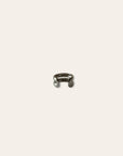 925 Sterling Silver Chunky Double Band Ear Cuff | No Piercing Needed Stacked Earring