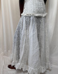 Vintage 1930’s Embroidered Organza Garden Dress
