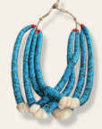 Vintage Navajo Jocla Turquoise and Shell Necklace
