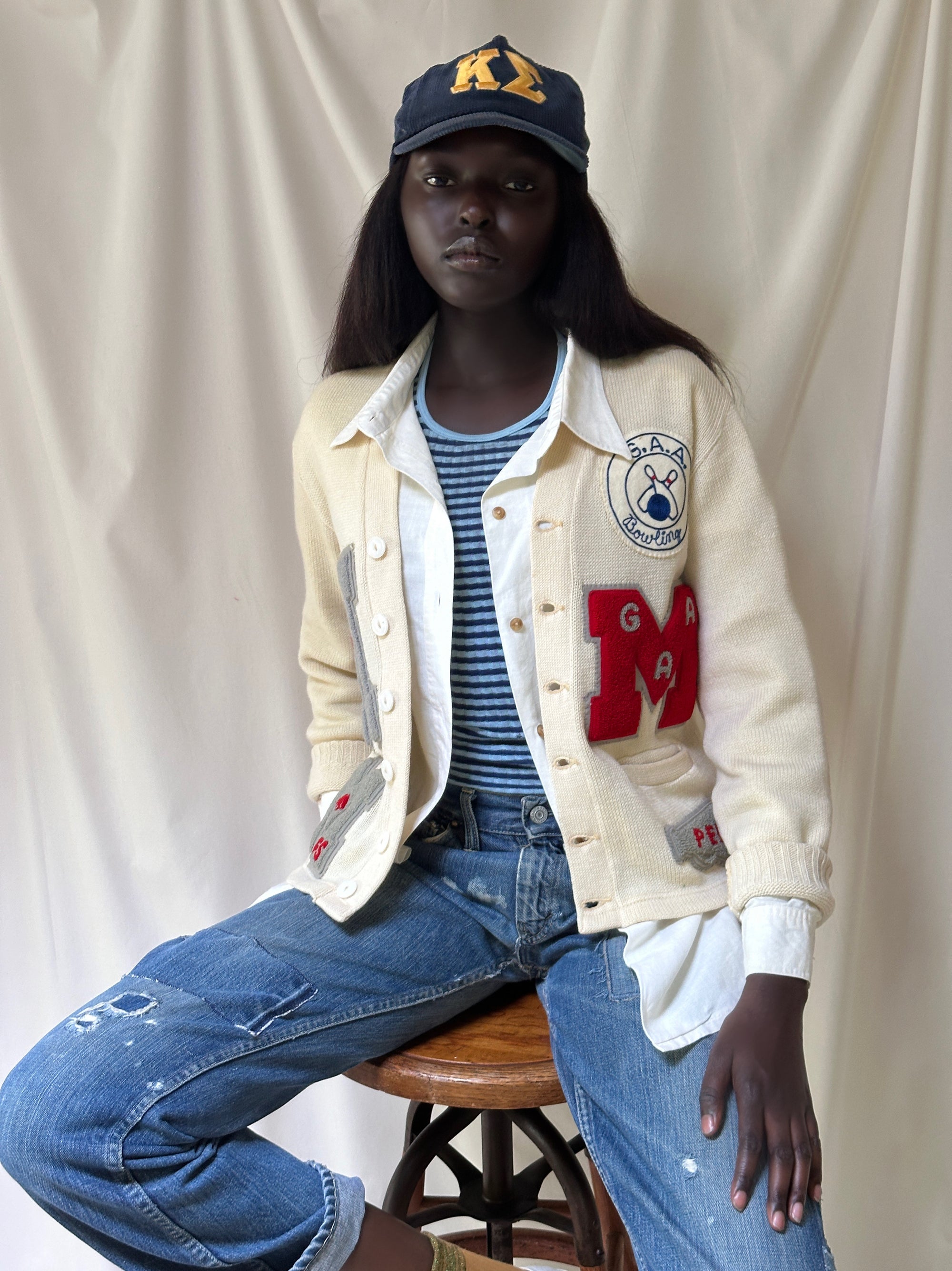 Vintage 1960’s -70’s Ribbed Striped Towncraft T-Shirt